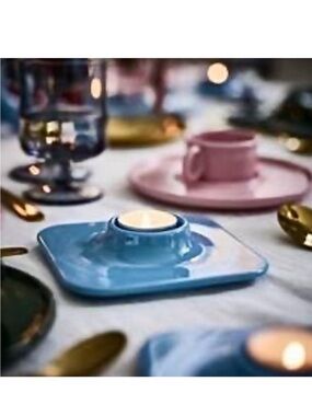 Gustaf WestmanX IKEA VINTERFINT Tealight Holder, Light Blue (106.044.91) | New